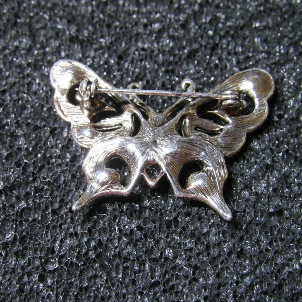Butterfly Pin Mixed Colors Rhinestone - Picture 3 of 8